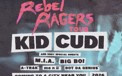 Kid Cudi Returns In 2026 With ‘The Rebel Ragers Tour’ Featuring Special Guests M.I.A., Big Boi, A-Trak, me n ü, And Dot Da Genius