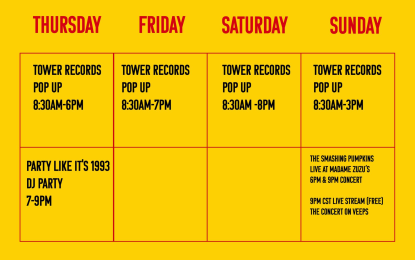 Tower Records 1993, 4 Day Pop Up Event, At Madame ZuZu’s In Highland Park