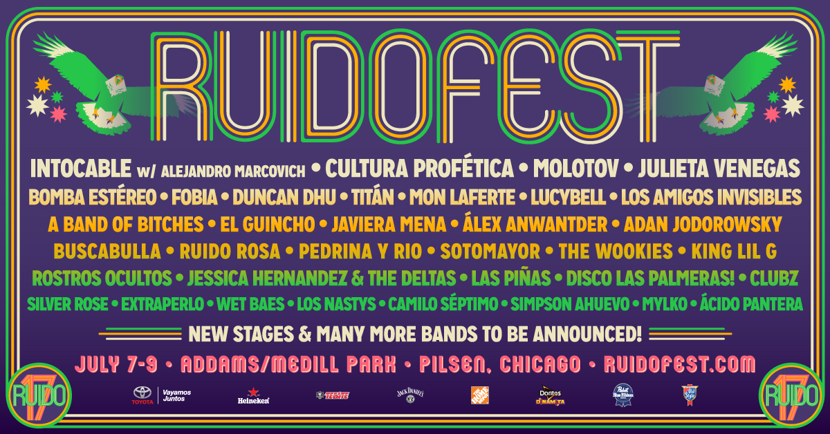 Ruido Fest 2017 Lineup Announced And Set For July 7-9 at Addams/Medill Park in Pilsen