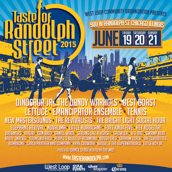 Taste of Randolph Festival this weekend!  June 19-21. Dandy Warhols and more!