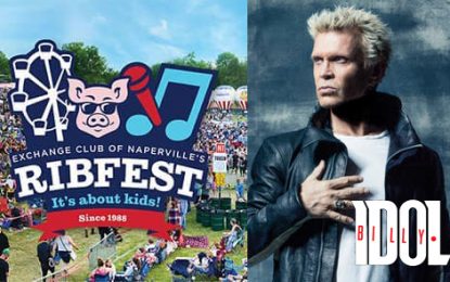 Billy Idol to Headline Naperville’s Ribfest July 3rd, 2019