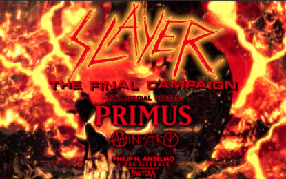 BREAKING NEWS! Ministry, Primus and Philip H. Anselmo To Join Slayer’s Final Leg Of Tour