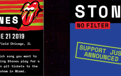 The Rolling Stones No Filter Tour 2019 Updates! Support Acts and Request List.