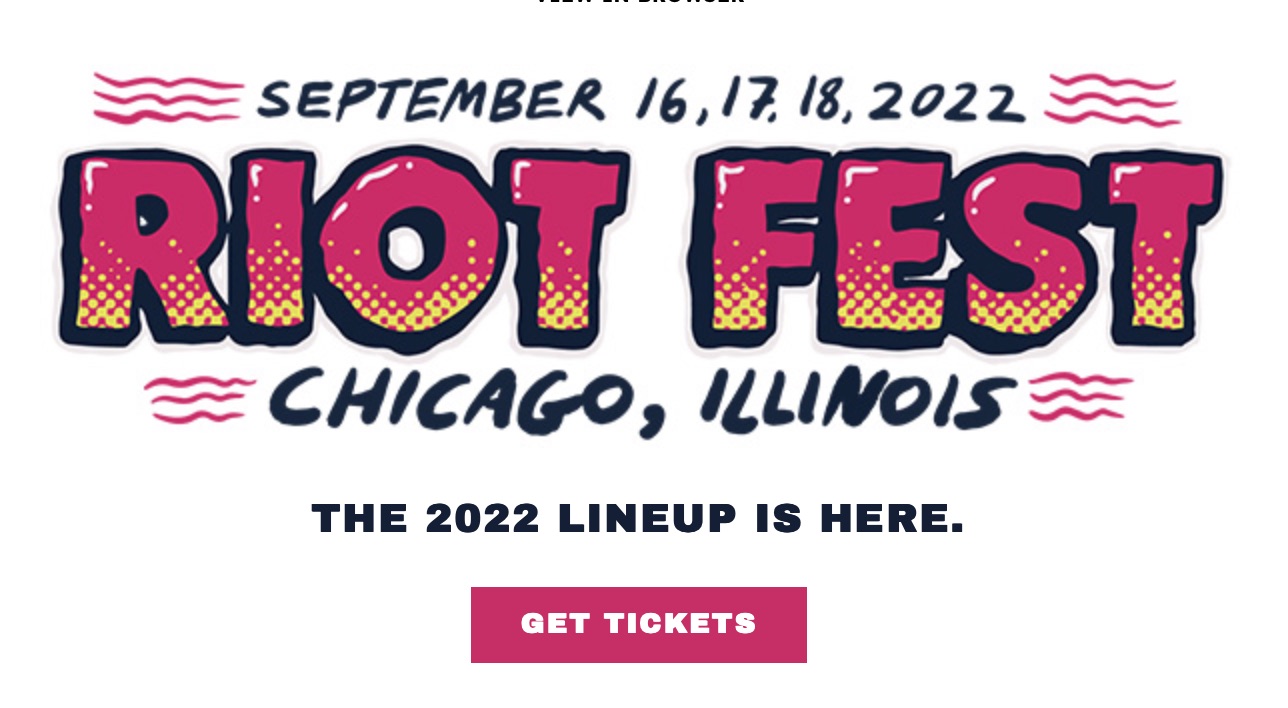Southside Fall Festival And Chicago Indie-Alterna-Punk Gathering, Riot Fest, Announces Full 2022 Lineup